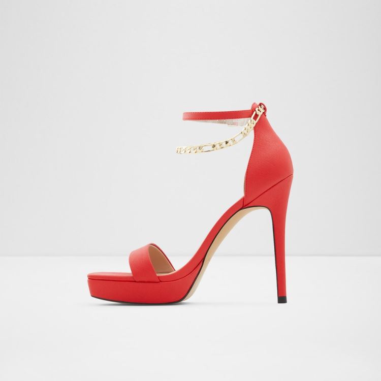 Red Aldo Scarlettchain Women's Heels | AoaykR6q