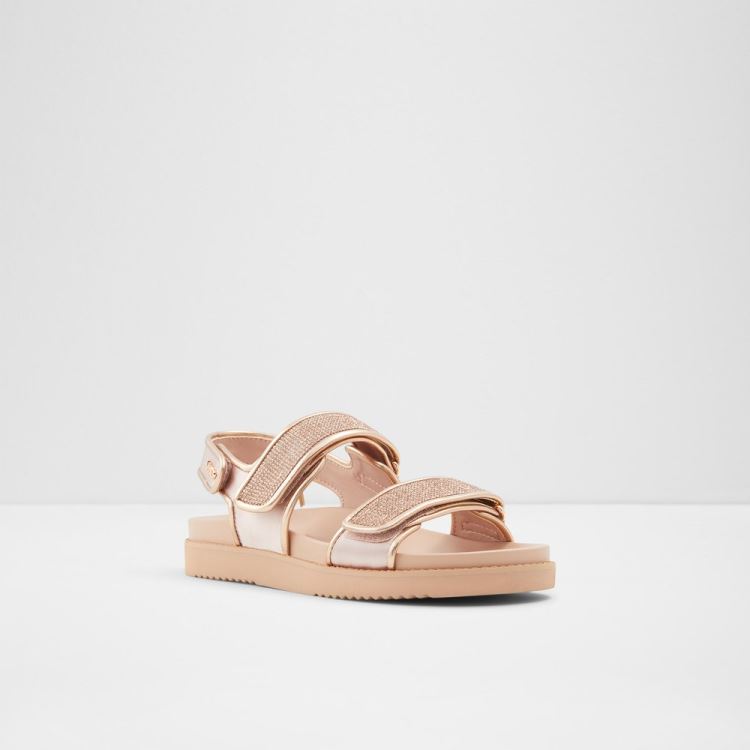 Rose Gold Aldo Eowiliwia Women's Flat Sandals | HKEggB1q