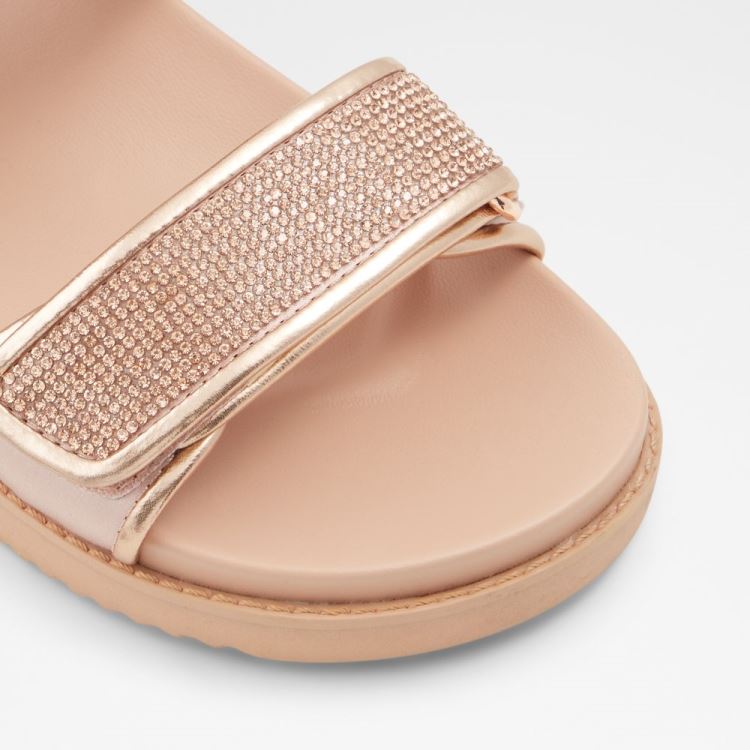 Rose Gold Aldo Eowiliwia Women's Flat Sandals | HKEggB1q