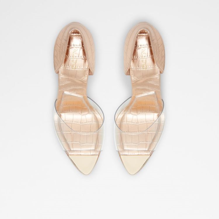 Rose Gold Aldo Gwendassi Women's Dress Sandals | G1dpdBSH