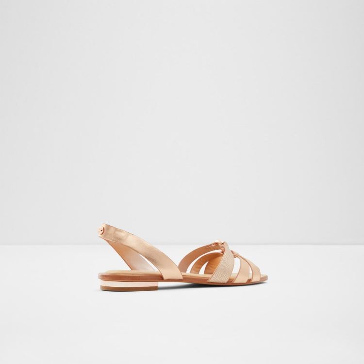 Rose Gold Aldo Marassi Women's Flat Sandals | EK3nJmMp