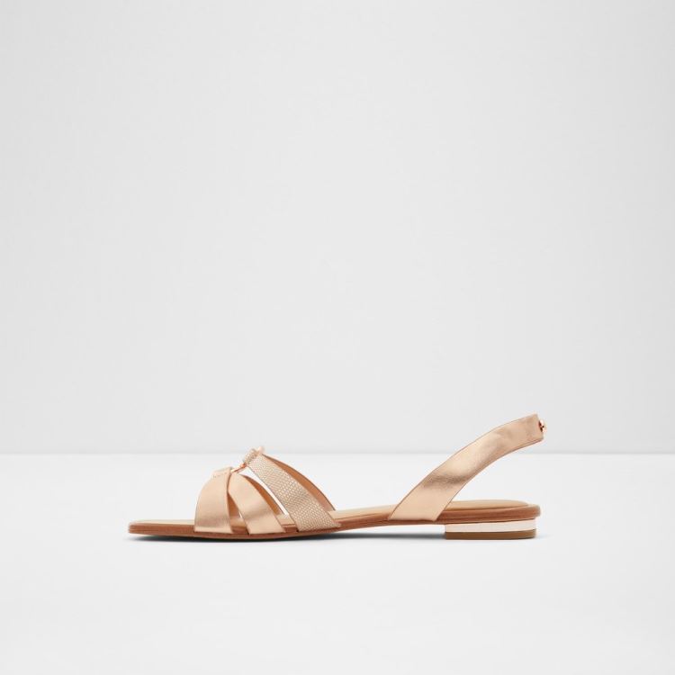 Rose Gold Aldo Marassi Women's Flat Sandals | EK3nJmMp