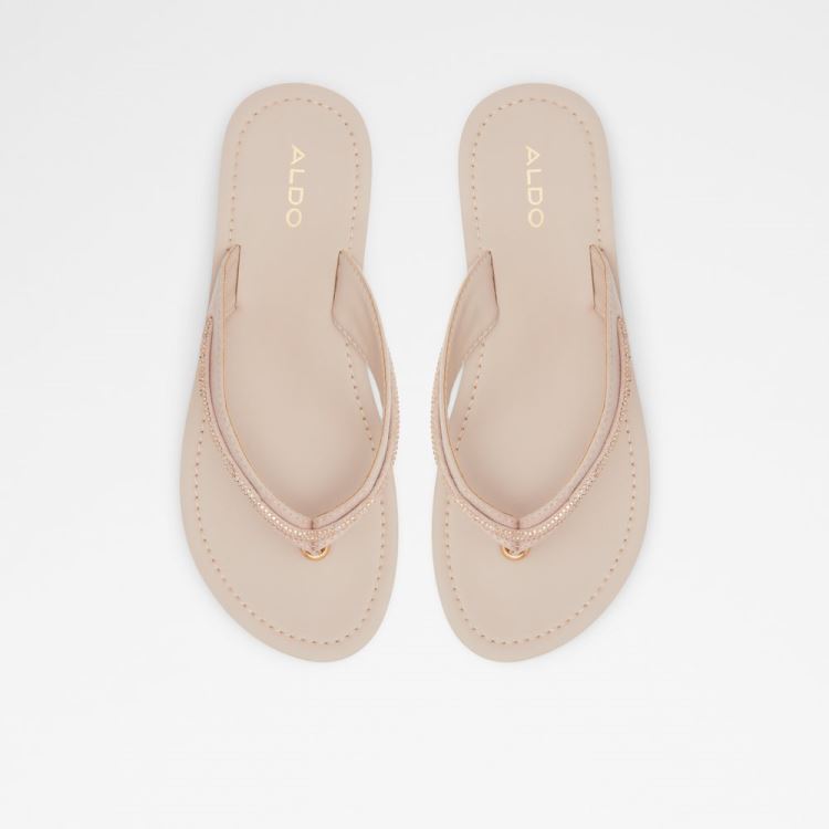 Rose Gold Aldo Polo Women's Flat Sandals | 1DvZTlKW