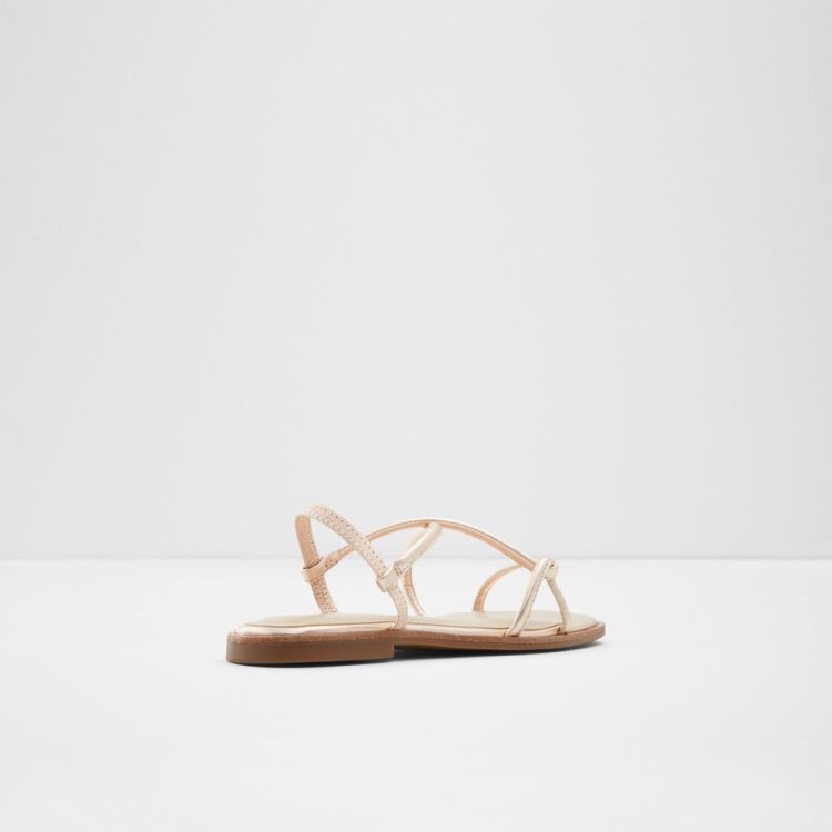 Rose Gold Aldo Toosieflex Women's Flat Sandals | pbxr3NYI