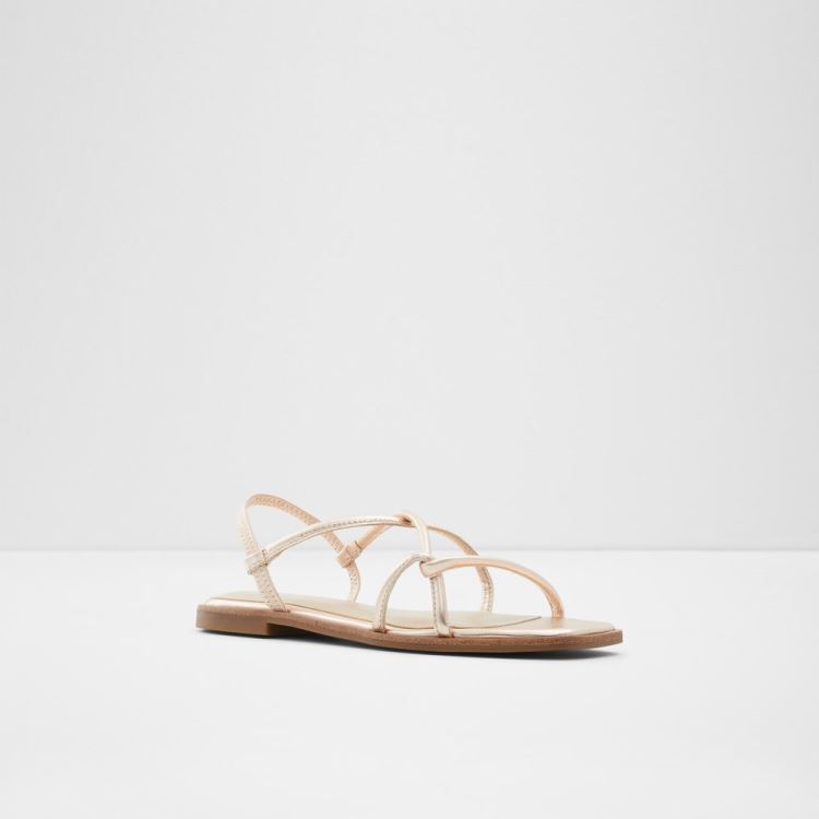 Rose Gold Aldo Toosieflex Women's Flat Sandals | pbxr3NYI