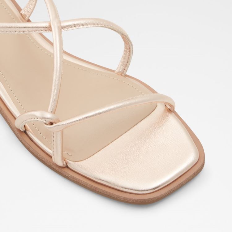 Rose Gold Aldo Toosieflex Women's Flat Sandals | pbxr3NYI