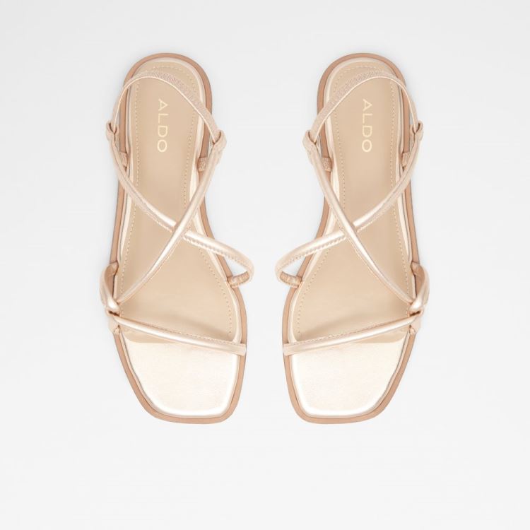 Rose Gold Aldo Toosieflex Women's Flat Sandals | pbxr3NYI