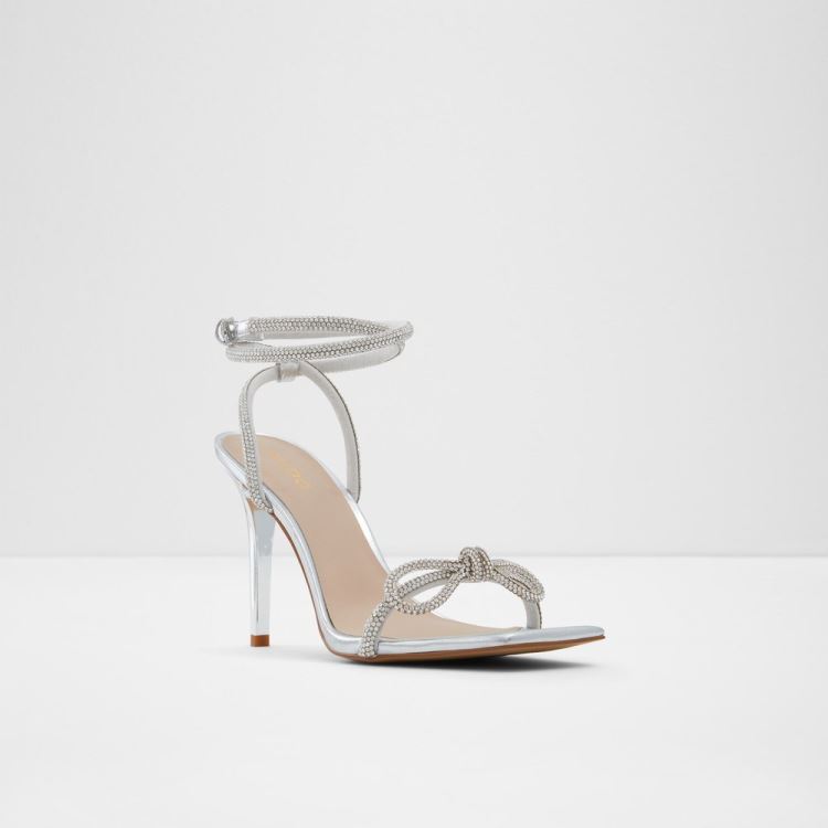 Silver Aldo Barrona Women's Dress Sandals | iwkxT3T3