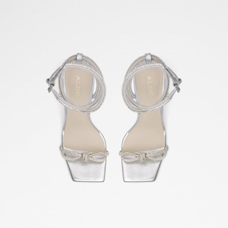 Silver Aldo Barrona Women's Dress Sandals | iwkxT3T3