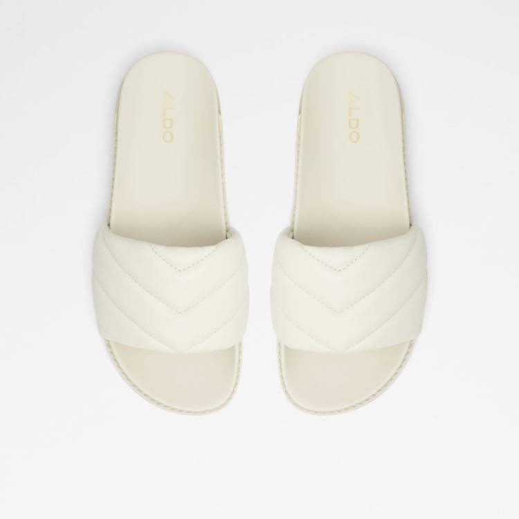 White Aldo Acaswen Women's Flat Sandals | Bp9hrVfD