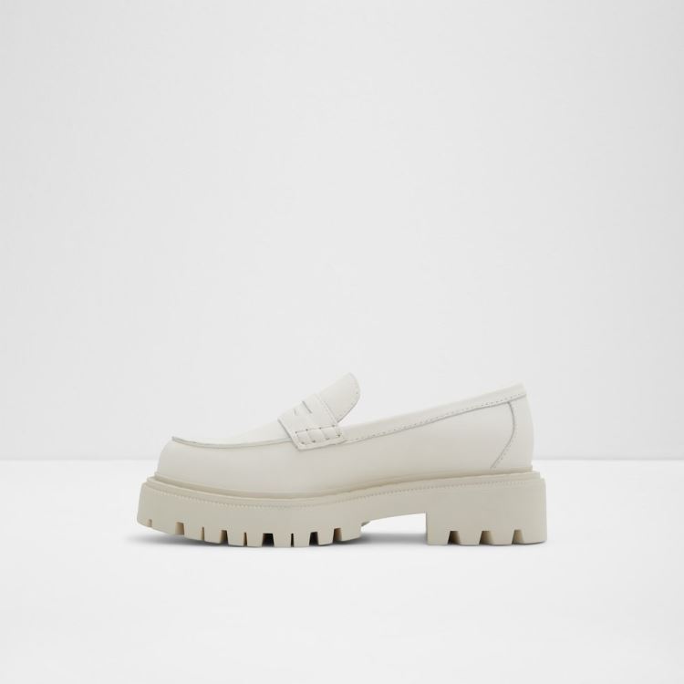 White Aldo Bigstrut Women's Loafers | 9lyuWb5R