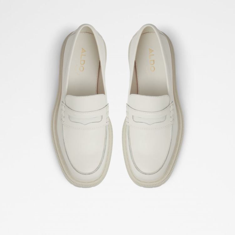 White Aldo Bigstrut Women's Loafers | 9lyuWb5R