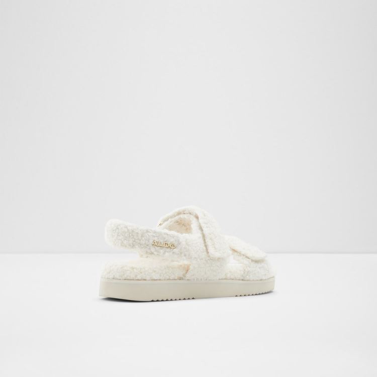 White Aldo Cloud Women's Slippers | vC2hBoVF