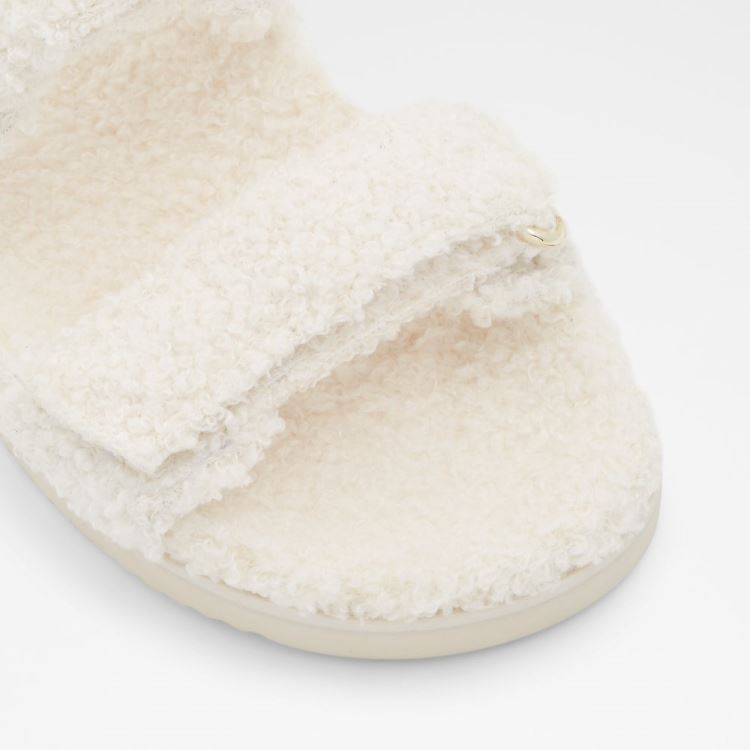 White Aldo Cloud Women's Slippers | vC2hBoVF