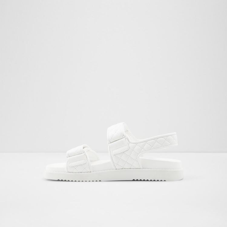 White Aldo Eowiliwia Women's Flat Sandals | e4ydBdzw