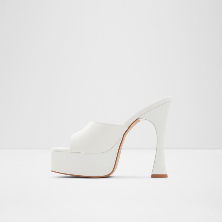 White Aldo Faraah Women's Platform Shoes | Jpp0doGy