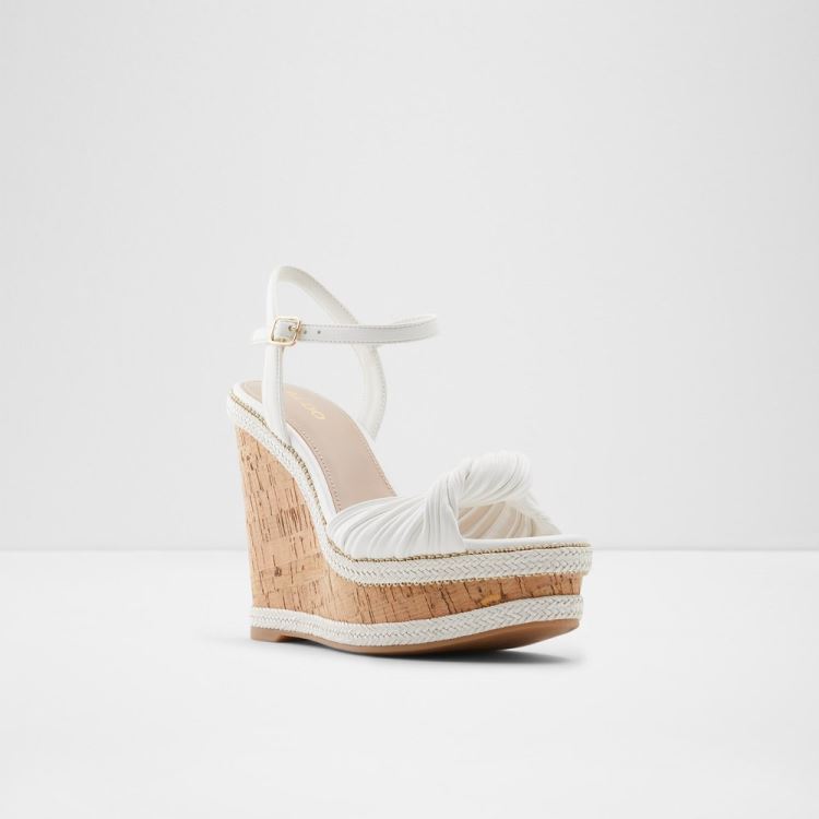 White Aldo Florenna Women's Wedges | XUtAHLJc