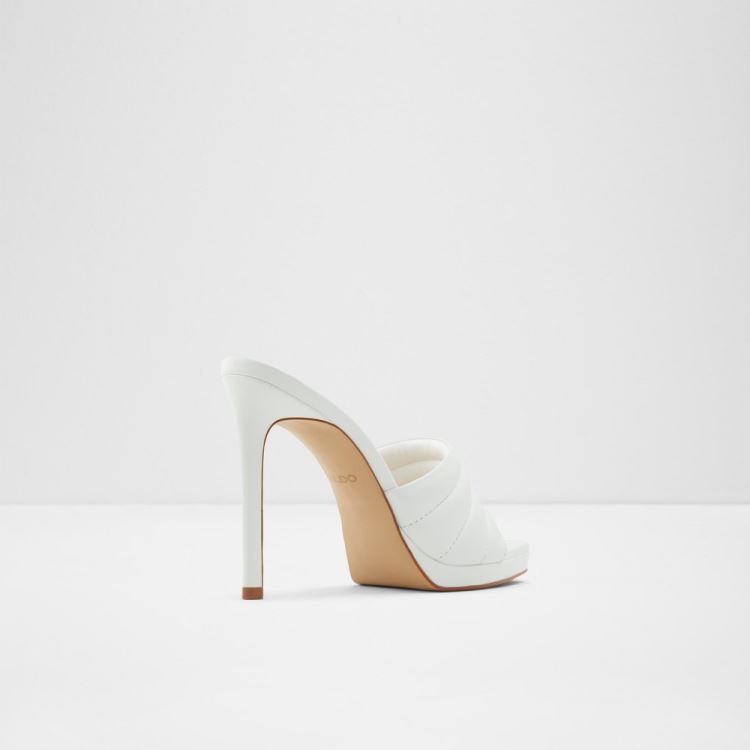 White Aldo Gennia Women's Heels | rATxp0Vn