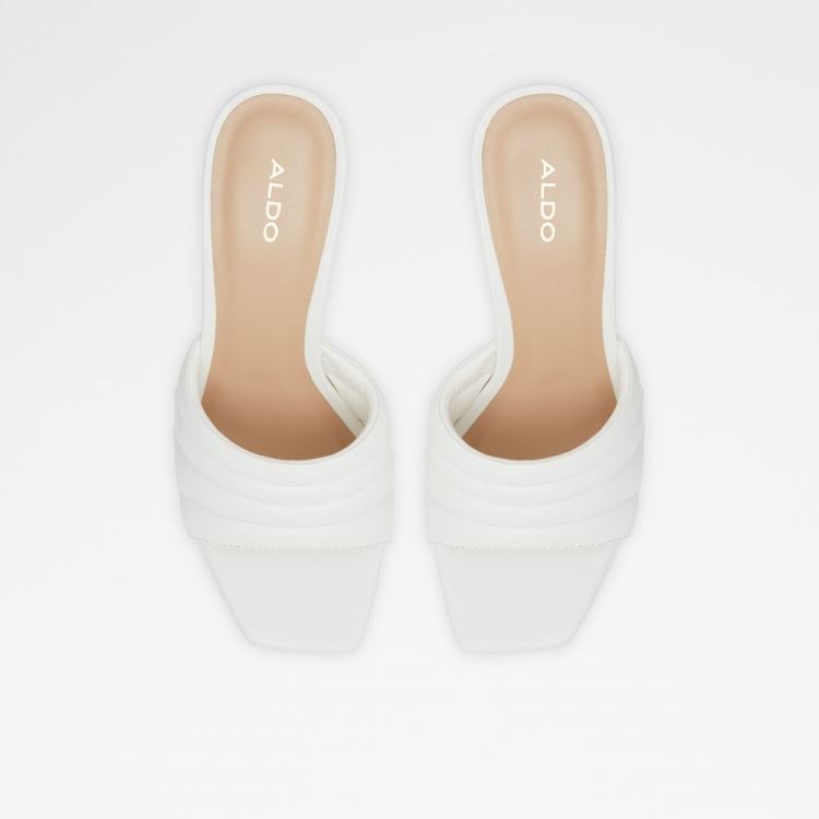 White Aldo Gennia Women's Heels | rATxp0Vn