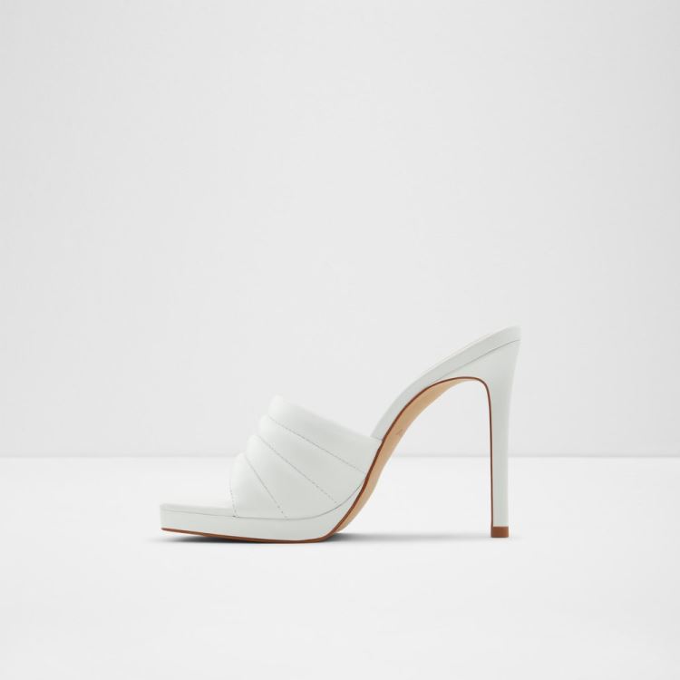 White Aldo Gennia Women's Mules | QDBivgnX