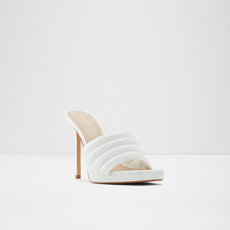 White Aldo Gennia Women's Mules | QDBivgnX