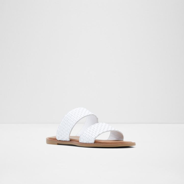 White Aldo Jereciaa Women's Flat Sandals | NCYmpzd9