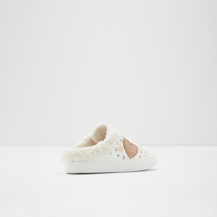 White Aldo Lovey Women's Mules | 3TEJlQuQ