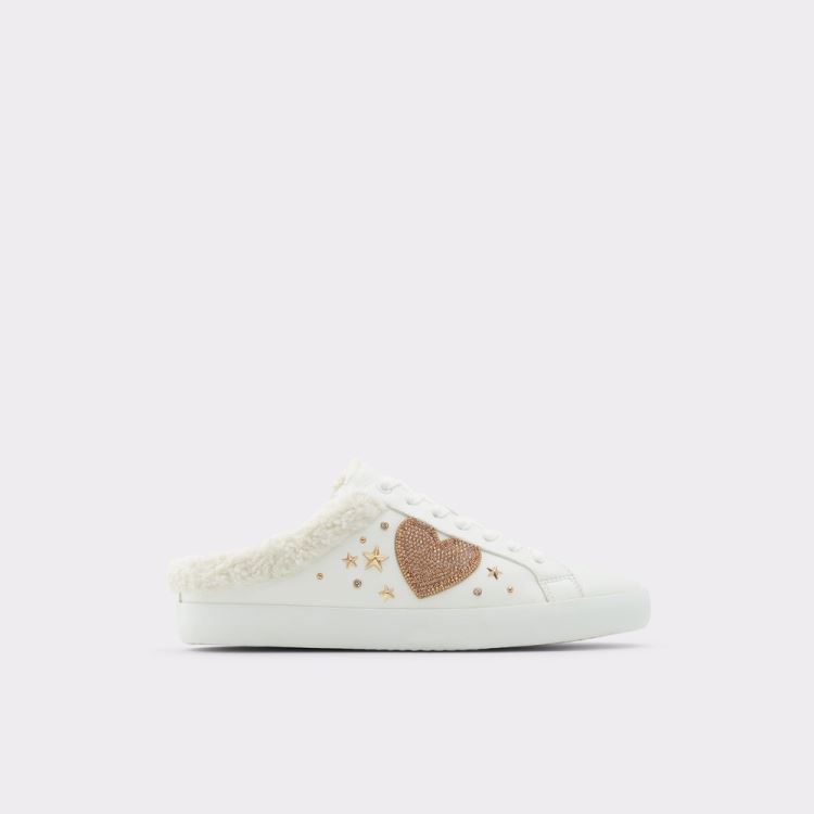 White Aldo Lovey Women\'s Mules | 3TEJlQuQ