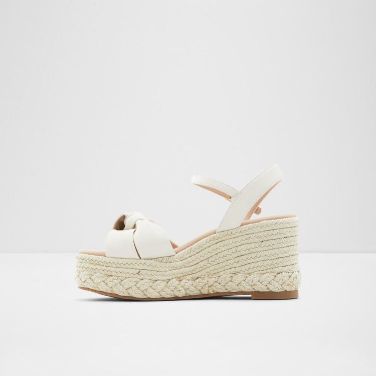 White Aldo Macrama Women's Sandals | fnzXrcgt