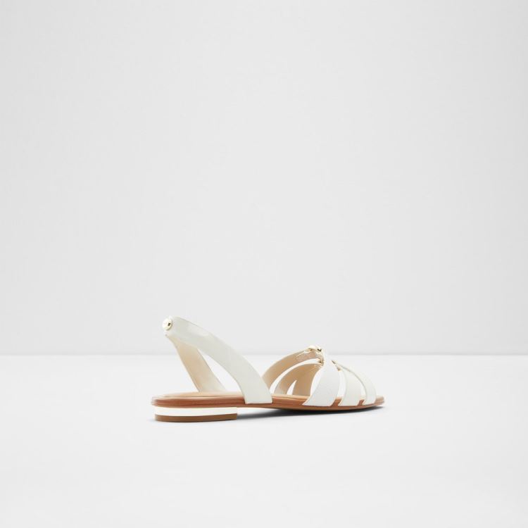 White Aldo Marassi Women's Flat Sandals | yZ6HoSrg