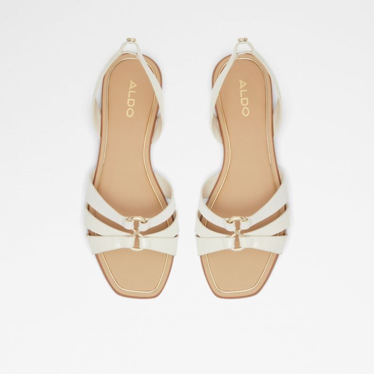 White Aldo Marassi Women's Flat Sandals | yZ6HoSrg