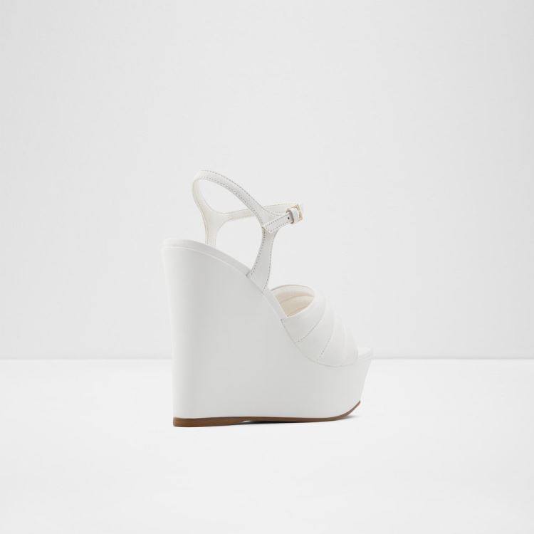 White Aldo Parri Women's Wedges | uJU7q9Sg