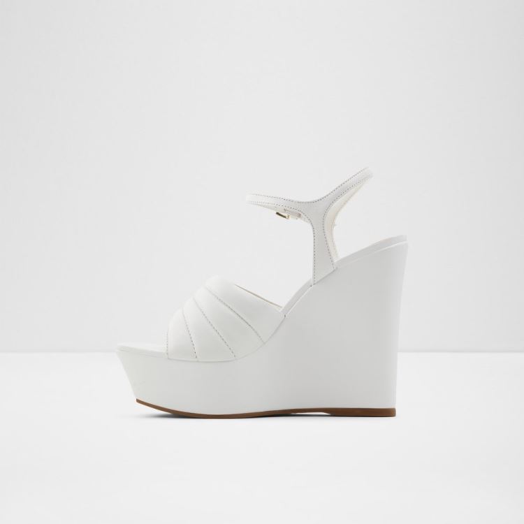 White Aldo Parri Women's Wedges | uJU7q9Sg