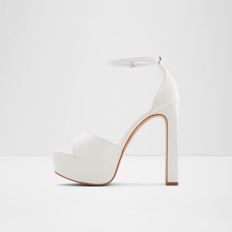 White Aldo Posh Women's Dress Sandals | PVFJZvEU