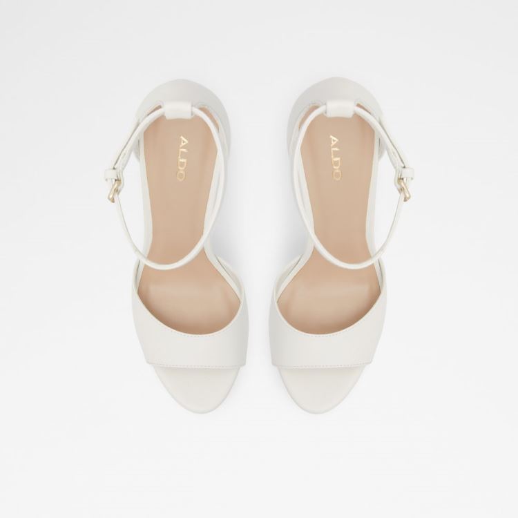 White Aldo Posh Women's Dress Sandals | PVFJZvEU