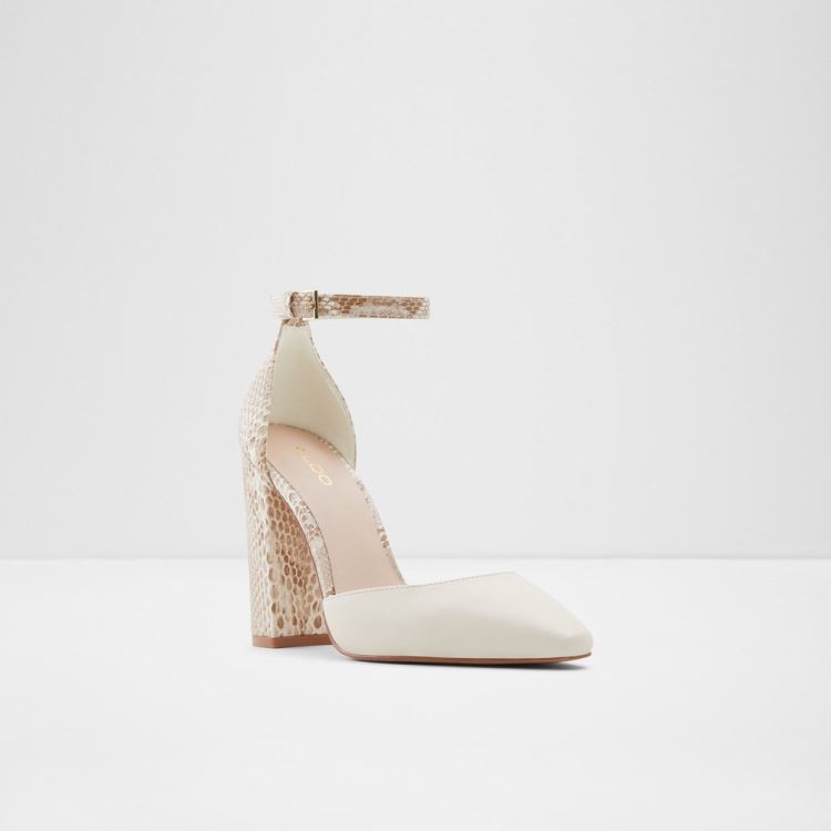 White Aldo Susan Women's Heels | 9Ov4Kphu