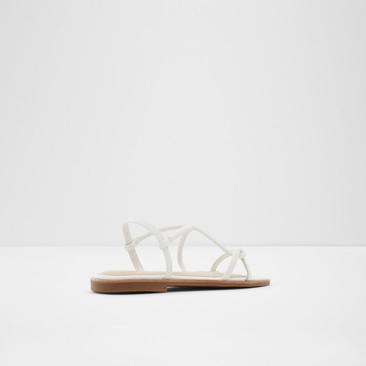 White Aldo Toosieflex Women's Flat Sandals | Bs5WzQ0c