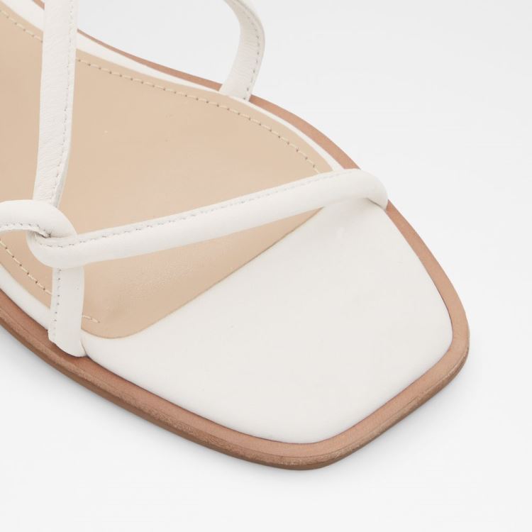 White Aldo Toosieflex Women's Flat Sandals | Bs5WzQ0c