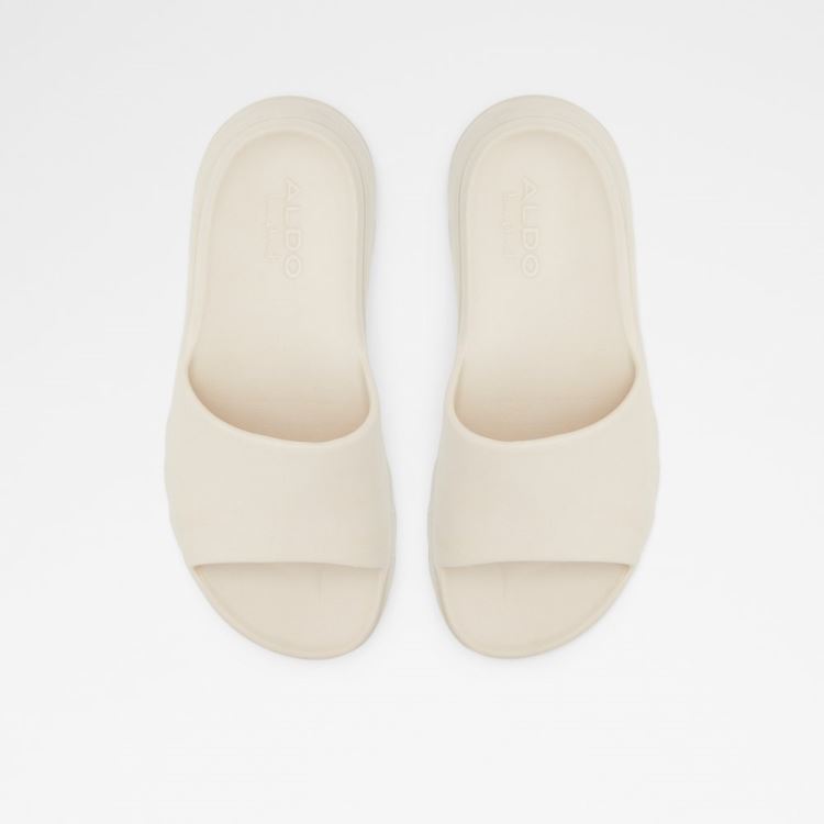 White Aldo Yassi Women's Flat Sandals | nKhyXs8G