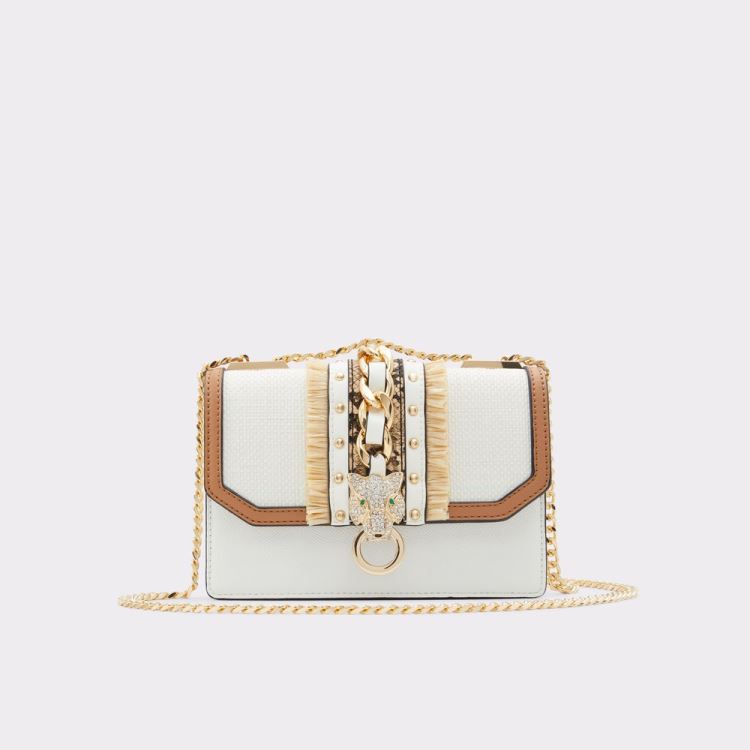 White Multi Aldo Rheanastraw Women\'s Shoulder Bags | Rm35xZqX