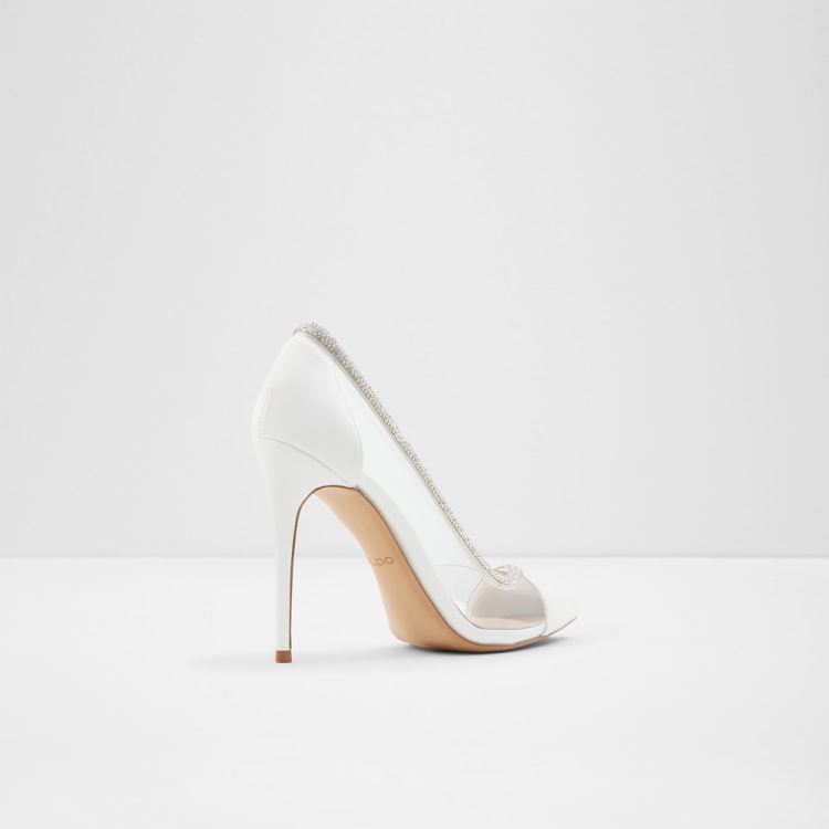 White Synthetic Mixed Material Aldo Fibeth Women's Pumps | huO0TSa4