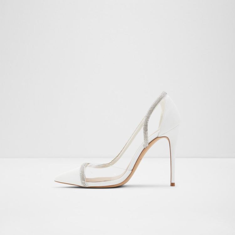 White Synthetic Mixed Material Aldo Fibeth Women's Pumps | huO0TSa4