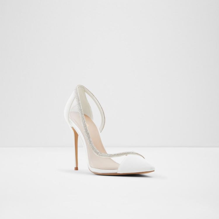 White Synthetic Mixed Material Aldo Fibeth Women's Pumps | huO0TSa4