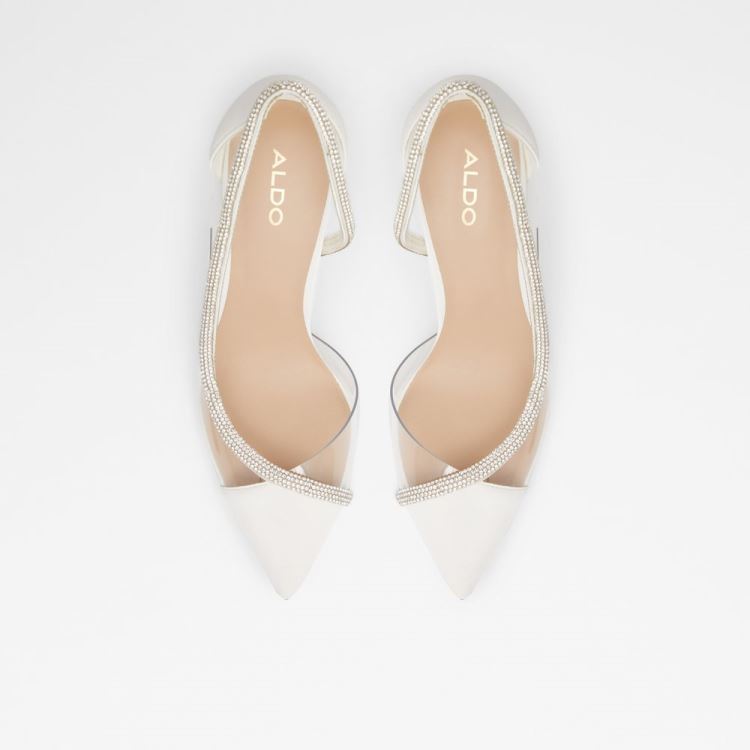 White Synthetic Mixed Material Aldo Fibeth Women's Pumps | huO0TSa4