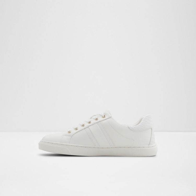 White Synthetic Mixed Material Aldo Madi Women's Sneakers | rwhtr6HX