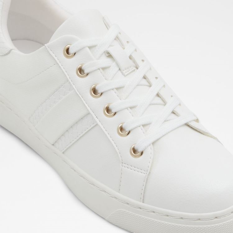 White Synthetic Mixed Material Aldo Madi Women's Sneakers | rwhtr6HX