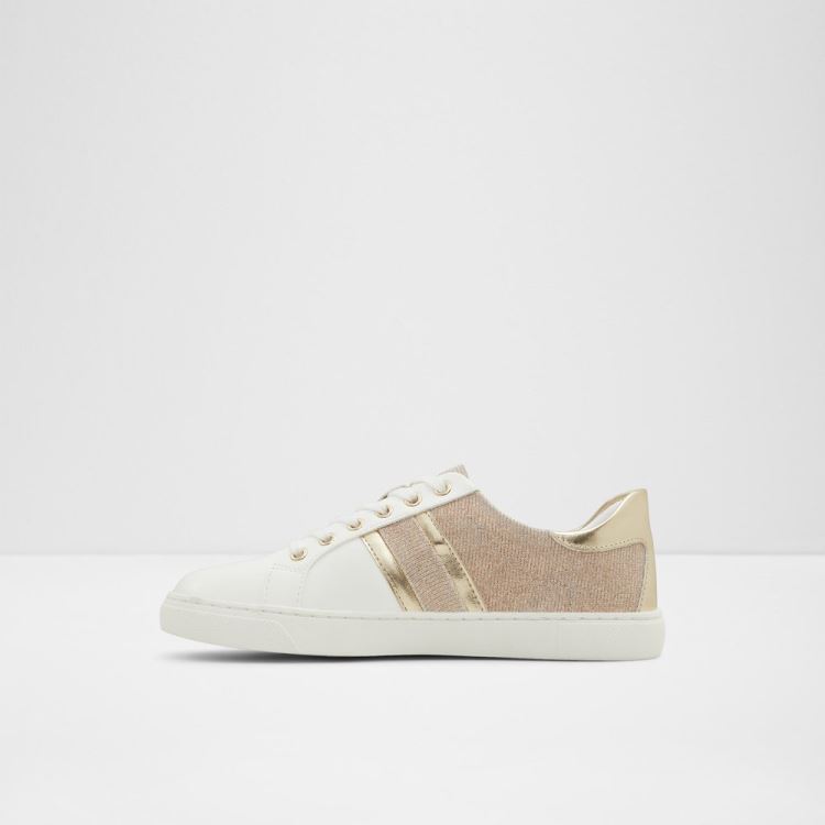 White Synthetic Mixed Material Aldo Madi Women's Sneakers | xuve2DVj