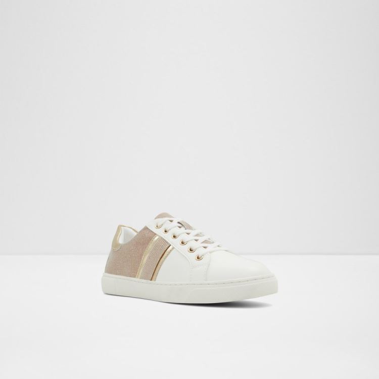 White Synthetic Mixed Material Aldo Madi Women's Sneakers | xuve2DVj