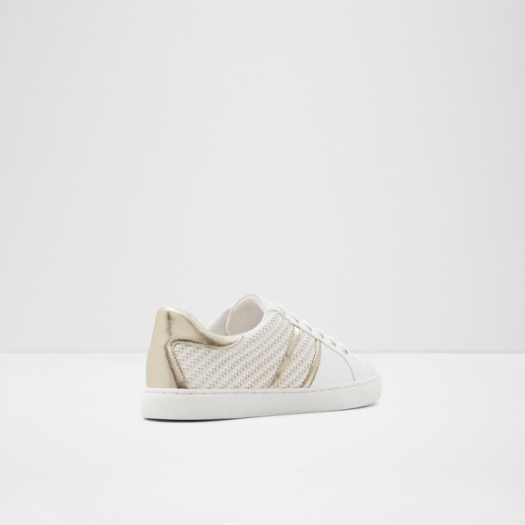 White Synthetic Woven Aldo Madi Women's Sneakers | bCaRTm4E