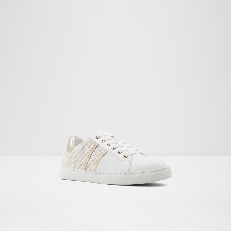 White Synthetic Woven Aldo Madi Women's Sneakers | bCaRTm4E